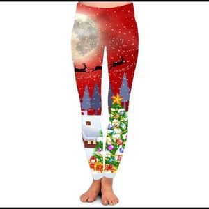 North Pole Christmas yoga full length leggings 🥰